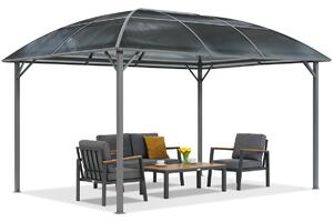 Metalowa altana Dominikana 3x4 Garden Point antracyt