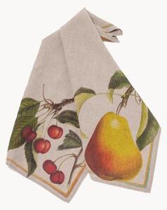 Komplet ręczników kuchennych z lnu Cherry & Pear, 2 elem