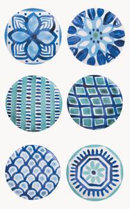 Komplet talerzy śniadaniowych z porcelany Aquazul, 6 elem