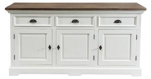 Komoda Brighton 180x55x95cm white&natural grey
