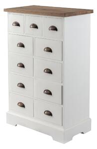 Komoda Brighton 11 szuflad white&natural