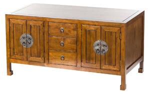 Komoda Ibuku 3szuflady + 4 drzwi, brown 126x55x65cm
