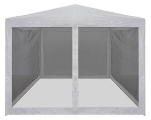 Namiot imprezowy z 4 siatkowymi ściankami, 4x3 m