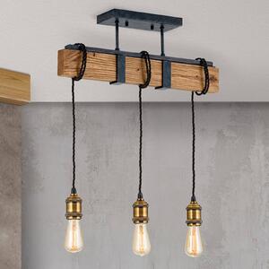 ORION Lampa wisząca Cellar w stylu vintage, 3-punktowa