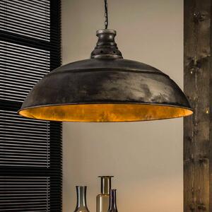 ZIJLSTRA Lampa wisząca Spitse Pet, możliwość ściemniania, aluminiowy / szary / cynkowy, salon / jadalnia, metal, vintage