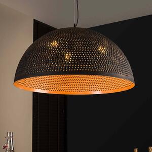 ZIJLSTRA Lampa wisząca Punchray, możliwość ściemniania, brązowy / rdzawy, salon / jadalnia, metal, vintage