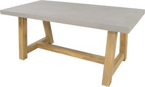 Stół - 180x90x77 cm - Rama z drewna akacjowego - Blat z polistyrenu