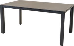 Stół - 160x90 cm - Aluminium - 11 mm spiekany kamień