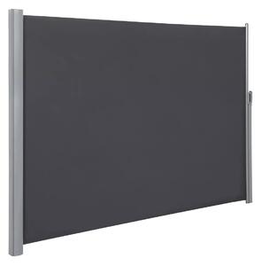 In And OutdoorMatch Markiza boczna Rolando - Wysuwana - Antracyt - 200x400cm - Osłona przeciwsłoneczna - Balkon - Taras - Ogród