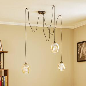 Lampa wisząca Starla EMIBIG LIGHTING, możliwość ściemniania, kremowy / amber, salon / jadalnia, metal, nowoczesny