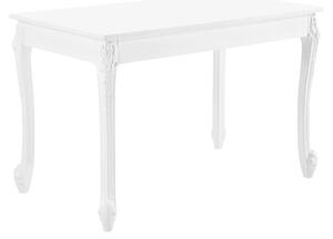 Stół do jadalni Lucious - 116x66x76 cm - MDF i tworzywo sztuczne - Biały - Stylowy wygląd