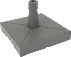 Stojak na parasol plastikowy/betonowy - 30 kg - Z kółkami - Antracytowy