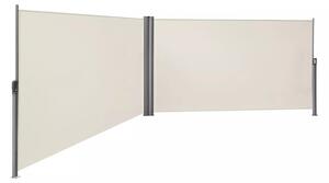 In And OutdoorMatch Luxury Screen Net Rylee - Rozciągliwy - Tkanina ekranowa - Tkanina ekranowa - Siatka przeciwwiatrowa - Siatka ogrodzeniowa - Biały - 600x180cm