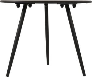 Stolik boczny - Czarny - Ø60x41 cm - Stal