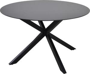 Stół - Okrągły - Ø120 cm - Aluminium - Szkło powlekane