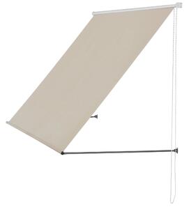 In And OutdoorMatch markiza Bernice - kolor piaskowy - 300 x 120 cm - markiza z opuszczanym ramieniem - stal i tkanina - ochrona UV - wodoodporna