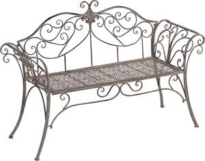 Sofa - Romantic - 133x47x90 cm - Stahl - Grau gewaschen