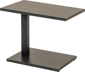 Stolik boczny - Regulowany - 60x40x46,5/64,5 cm - Aluminium - Kamień spiekany