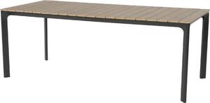 Stół - 200x90cm - Aluminium i Polywood - Wykończenie Teak