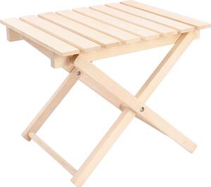 Spec-wood – stolik pomocniczy z drewna – DENDRO – mały stolik składany – składany stolik barowy 50 x 42 x 42 cm – stolik ogrodowy do grillowania – mini stolik – stolik ogrodowy – stolik balkonowy