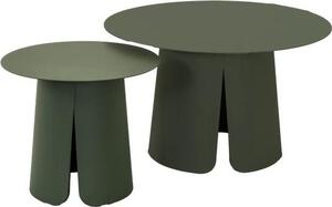 Stolik boczny - Zielony - Zestaw 2 sztuk - Aluminium