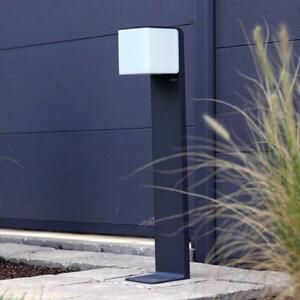 STEINEL GL 80 C Słupek oświetleniowy LED, Bluetooth smart, antracytowy C, możliwość ściemniania, aluminiowy / szary / cynkowy, aluminium, nowoczesny