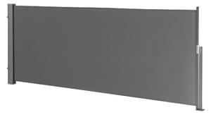 In And OutdoorMatch Windscreen Jamorca - Wysuwana markiza boczna - 300 x 120 cm - Antracyt i szary - Stal i tkanina
