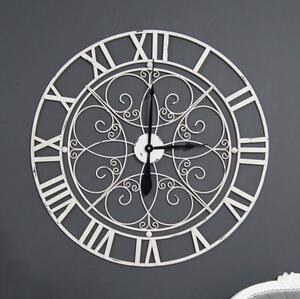 Zegar ścienny w styl rustykalnym, metalowy, średnica 80cm