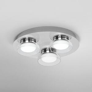 LEDVANCE SMART+ Inteligentna lampa sufitowa Orbis Wall Round, możliwość ściemniania, chromowy / srebrny, łazienka, metal, nowoczesny
