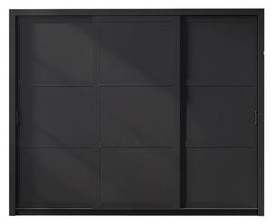 Szafa przesuwna Pascal 255 cm czarna nowoczesny design
