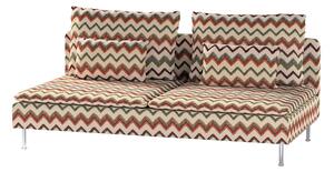 Pokrowiec na moduł Söderhamn 3-osobowy, nirozkładany kolor wielokolorowy tkanina strukturalna, wzorzysta