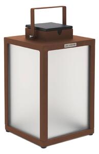 Les Jardins Latarnia solarna LED Tradition, corten, wysokość 40 cm