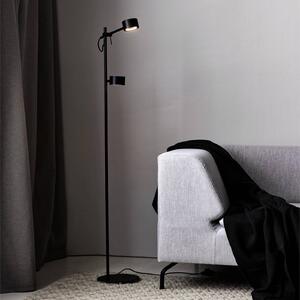 Nordlux Lampa stojąca LED Clyde, możliwość ściemniania, czarny, salon / jadalnia, metal, nowoczesny