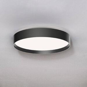 LOOM DESIGN Lampa sufitowa LED Lucia, czarna, Ø 35 cm aluminium