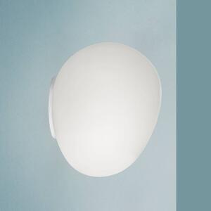 Foscarini Kinkiet designerski Gregg MIDI, możliwość ściemniania, biały / opal, salon / jadalnia, szkło, design