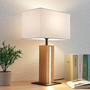 Lampa stołowa Garry Lindby, możliwość ściemniania, biały / opal, salon / jadalnia, tkanina / materiał / jedwab, nowoczesny