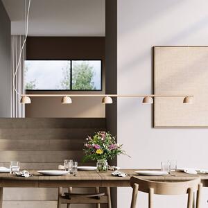 Northern Blush żyrandol LED, 5-pkt., beżowy