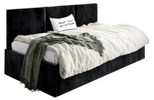 Czarne młodzieżowe łóżko sofa B3-L03