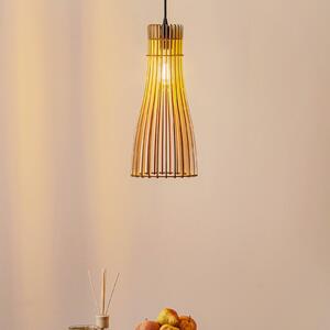 Lampa wisząca Bottle TEMAR LIGHTING, możliwość ściemniania, jasne drewno, salon / jadalnia, drewno, dworkowy / rustykalny