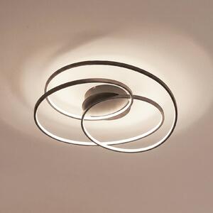 Lampa sufitowa LED Kateryna Lindby, możliwość ściemniania, czarny, salon / jadalnia, nowoczesny