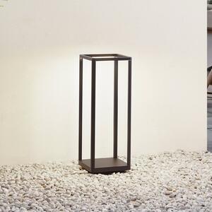 Lucande Słupek oświetleniowy LED Thorvid, wysokość 50 cm, czarny