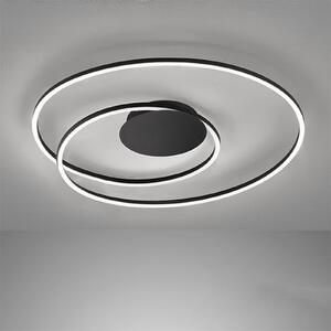 FISCHER & HONSEL Lampa sufitowa LED Holy Ø 49cm czarny piaskowy
