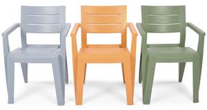Krzesło ogrodowe fotelowe JULIE - niebieskie