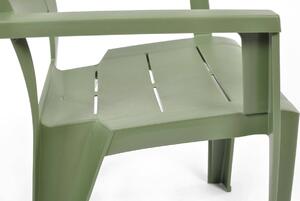 Komplet ogrodowy stół i krzesła JULIE 6-osobowy - zielony