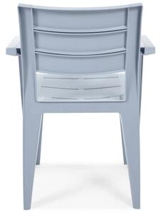 Krzesło ogrodowe fotelowe JULIE - niebieskie