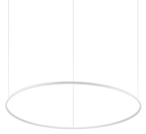 Ideallux Lampa wisząca Oracle Slim, biały / opal, salon / jadalnia, aluminium, nowoczesny