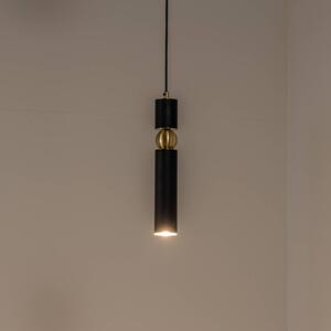 Jupiter Lampa wisząca Alas, czarny, metal, zawieszenie 135 cm, GU10