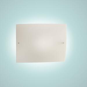 Foscarini Kinkiet designerski Folio, możliwość ściemniania, biały / opal, salon / jadalnia, szkło, design