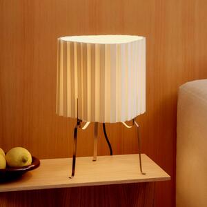 HAY Lampa stołowa Canelé, biały / opal, salon / jadalnia, tkanina / materiał / jedwab, design