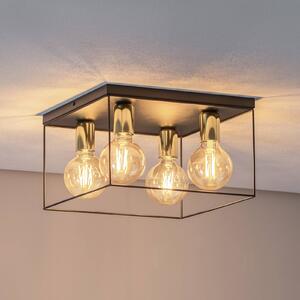 Luminex Lampa sufitowa Anna z metalową ramą, 4-punktowa, kwadratowa